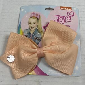 Nickelodeon JoJo Siwa Girls Signature Collection Basic Hair Bow Clip Peach